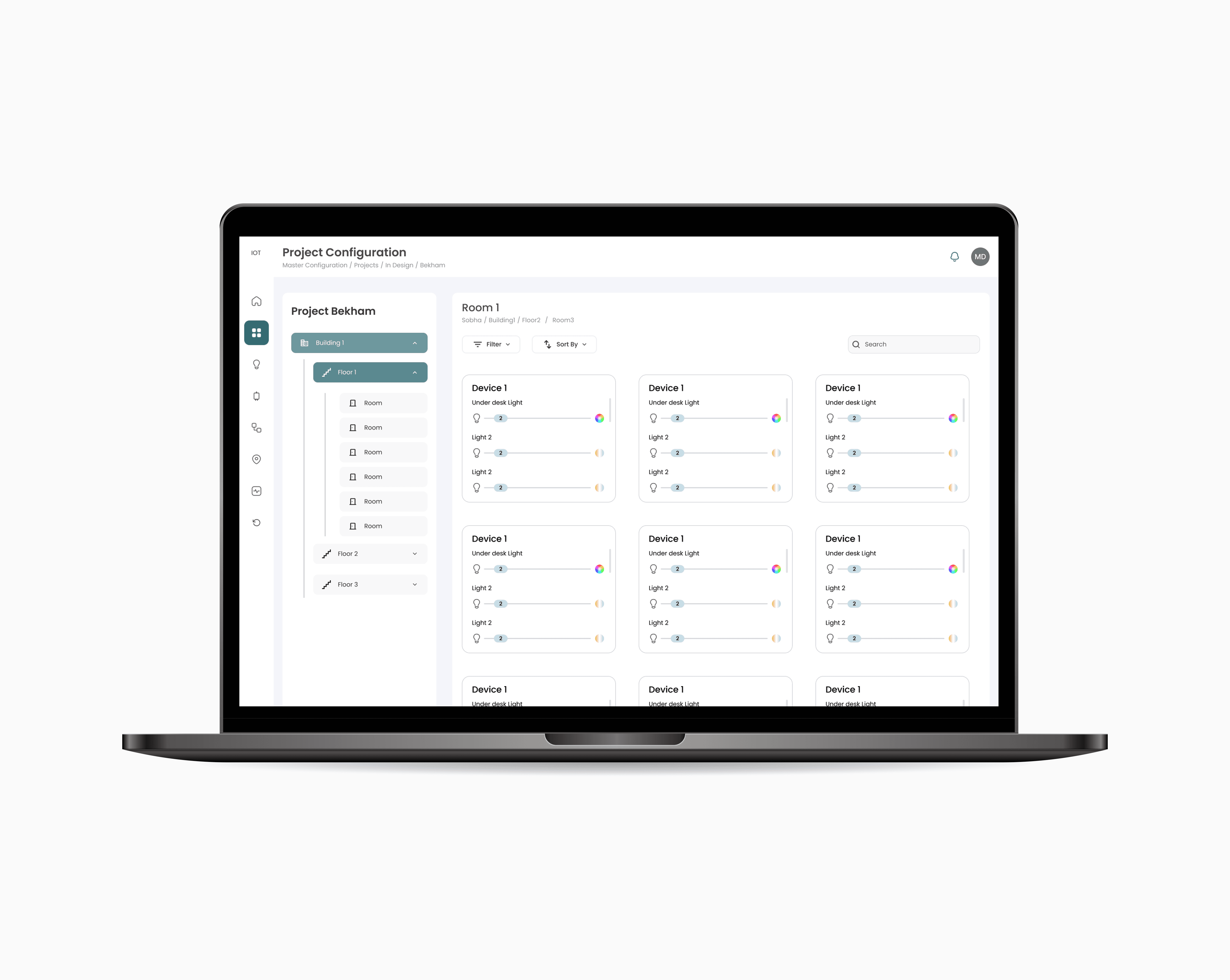 IoT Platform dashboard
